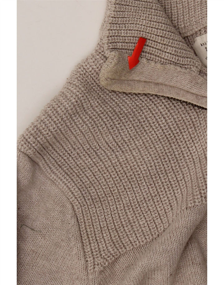 Zara Pull col zippé garçon 13-14 ans Beige