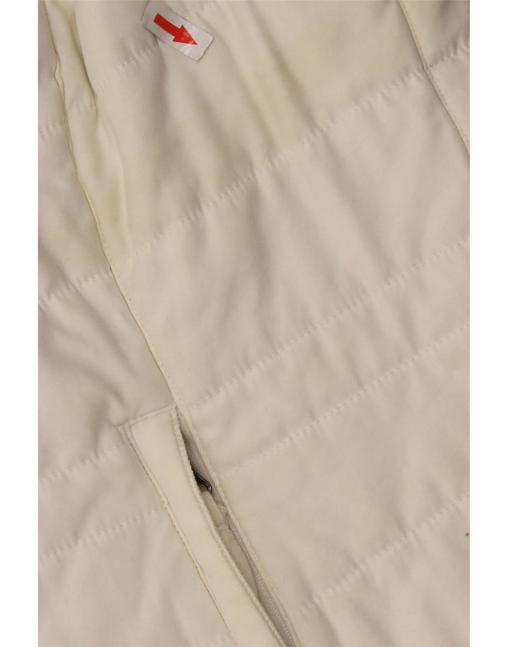 WEIRD FISH Gilet rembourré pour femme UK 14 Grand Blanc Polyester