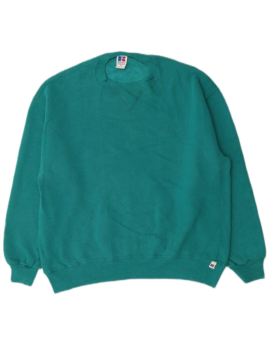 RUSSELL ATHLETIC Sweat-Shirt Homme XL Vert Coton