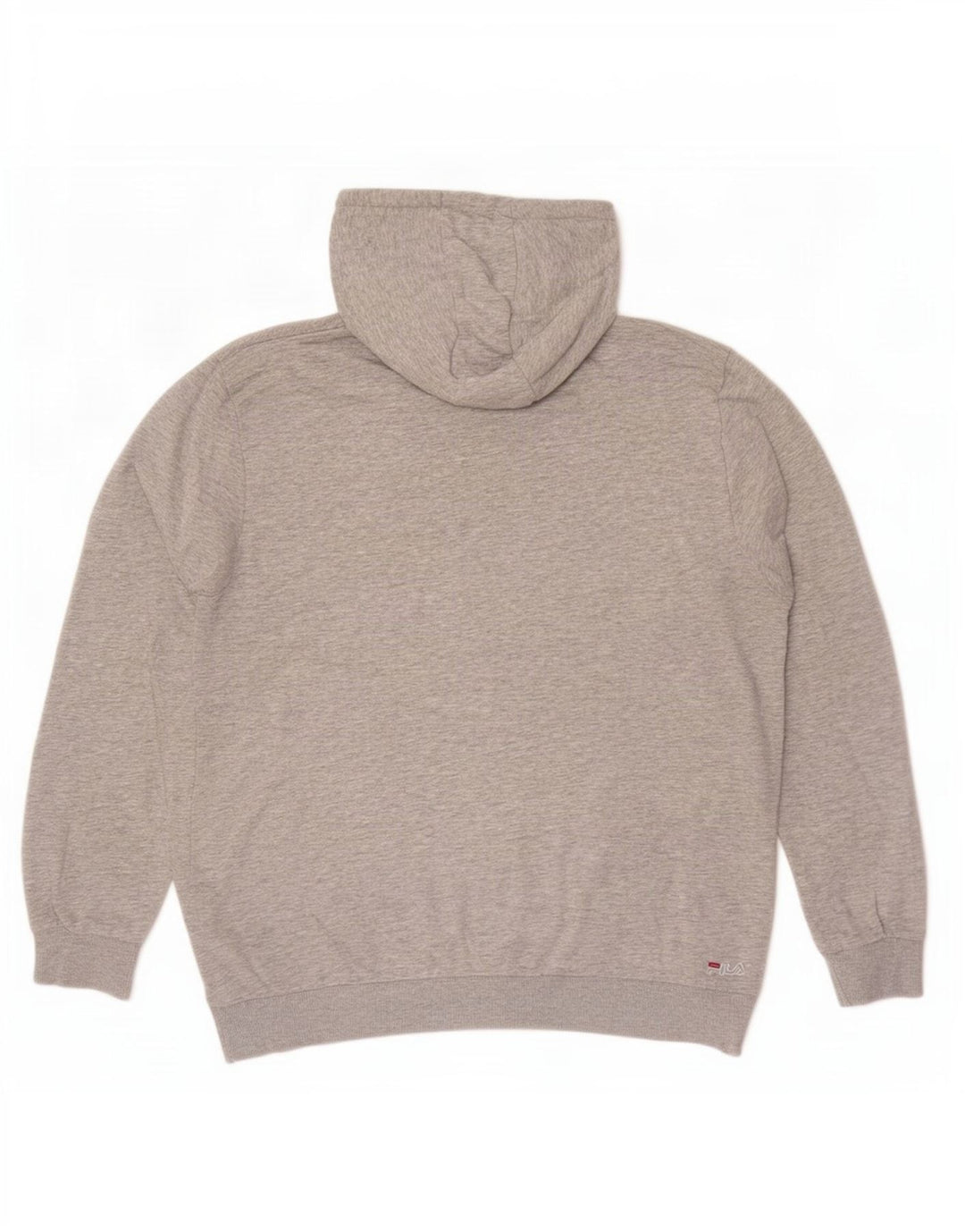 Fila Pull à capuche graphique pour homme, grand, gris moucheté
