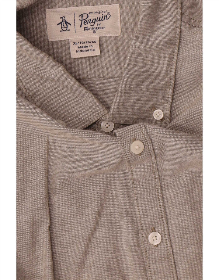 Chemise Homme Penguin XL Gris Coton