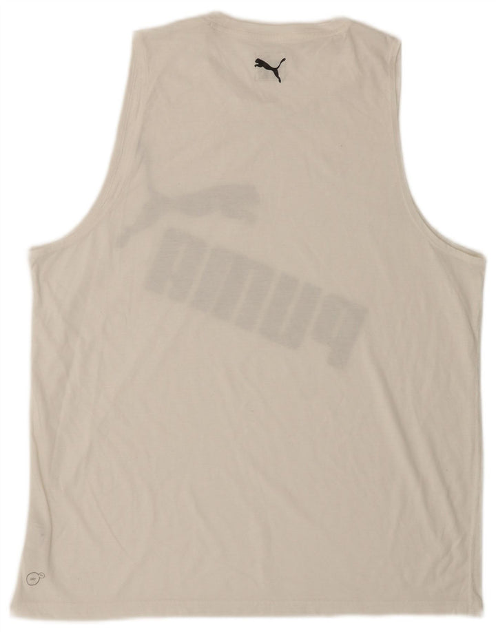 PUMA Débardeur Graphic Homme XL Blanc