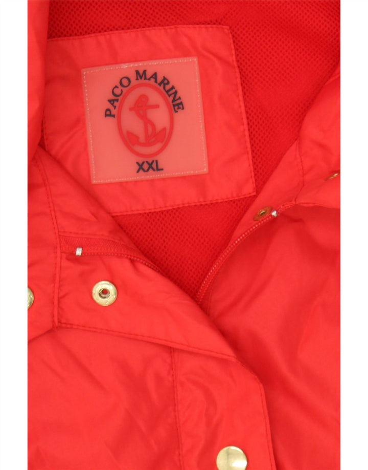 VINTAGE Womens Utility Jacket UK 20 2XL Red Polyester Vintage Vintage and Second-Hand Vintage from Messina Hembry 