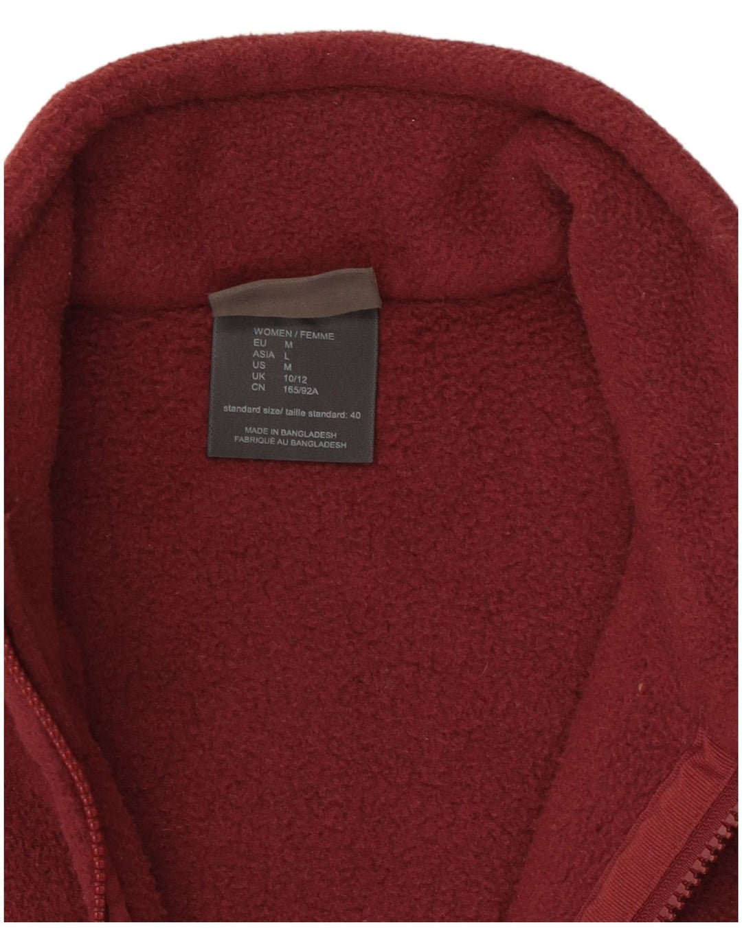 Jack Wolfskin Veste polaire pour femme UK 10/12 Polyester bordeaux moyen