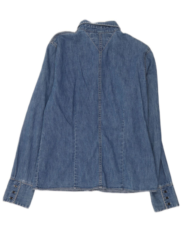 Tommy Hilfiger Chemise en jean pour femme UK 12 Bleu moyen Coton