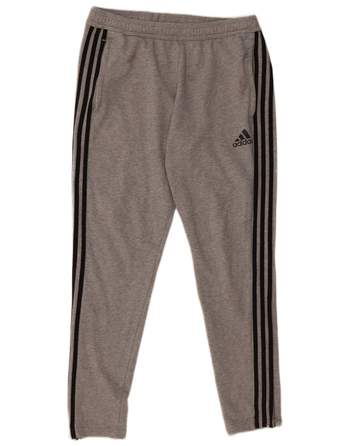 Adidas Pantalon de Survêtement Homme Gris Moyen Coton