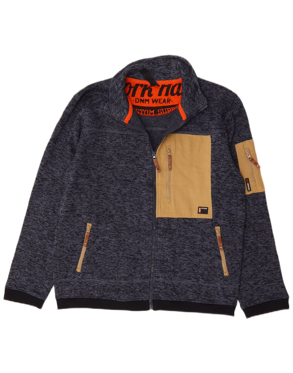 Reward Veste de Survêtement Homme IT 52/54 Large Bleu Marine Moucheté Polyester