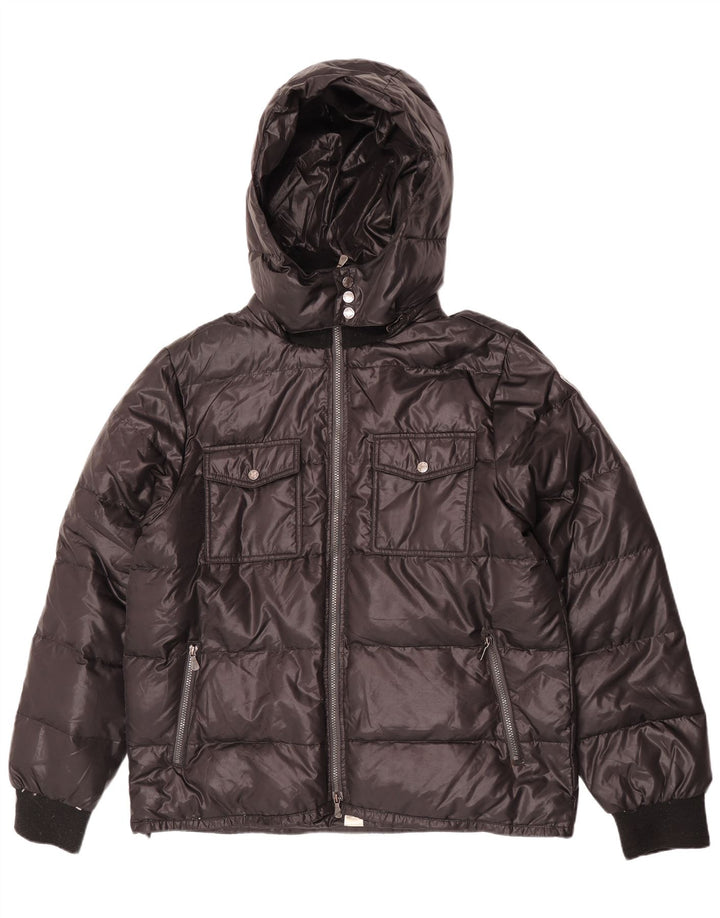Lotto Veste matelassée à capuche pour homme UK 44 2XL Noir Polyester
