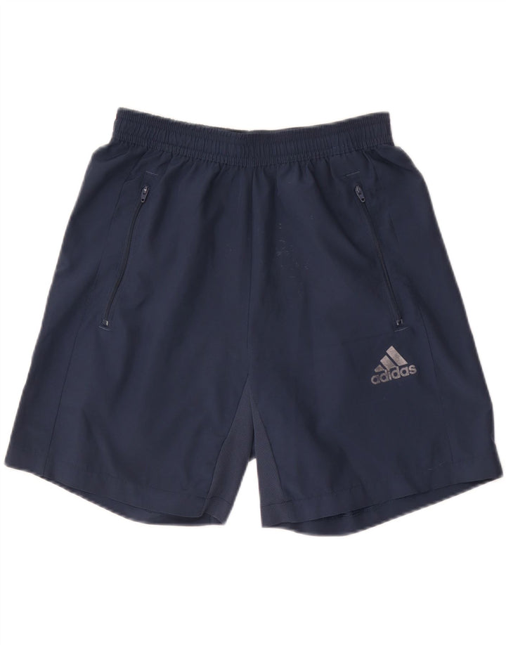 Adidas Short de sport Aeroready pour homme, petit, bleu marine, polyester