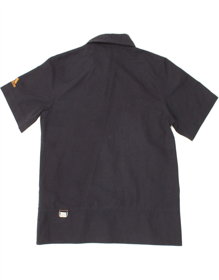 ADIDAS Boys Short Sleeve Shirt 9-10 Years Medium Navy Blue Cotton Vintage Adidas and Second-Hand Adidas from Messina Hembry 