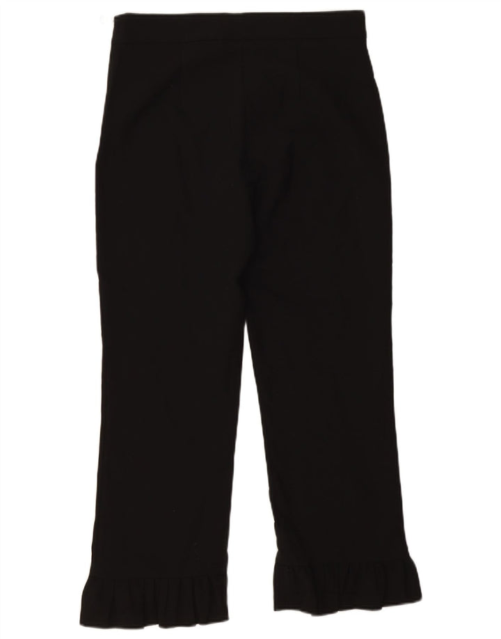 Zara Femme Pantalon Court Droit Moyen W28 L25 Noir