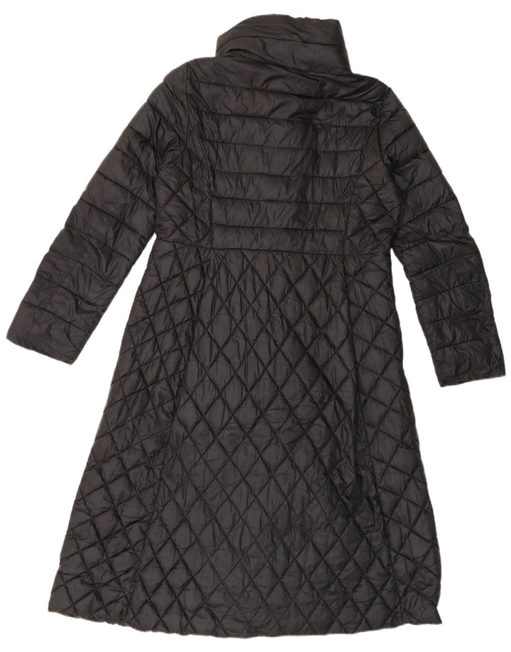 Intrend Manteau rembourré à double boutonnage pour femme UK 16 Large Noir Polyester