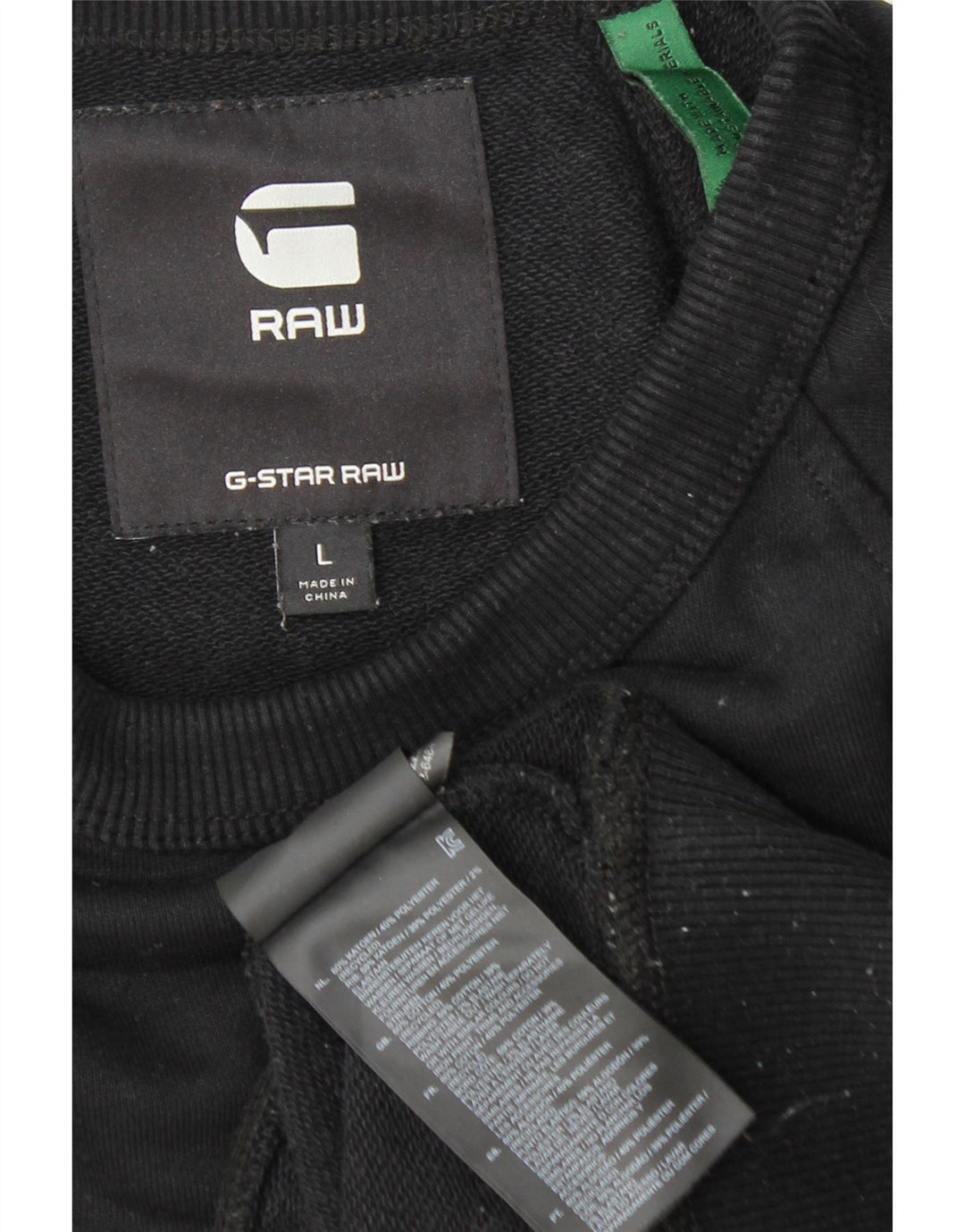 G-Star Pull-over graphique pour hommes en coton color block noir grand