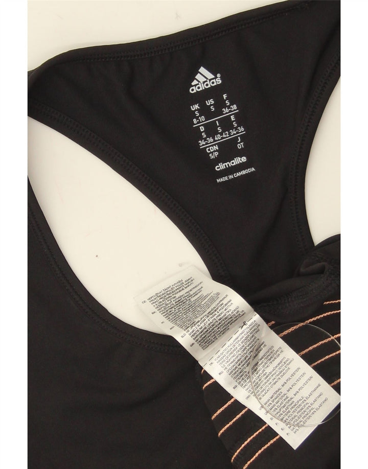 Adidas Climalite Débardeur pour femme UK 8/10 Petit Noir Polyester