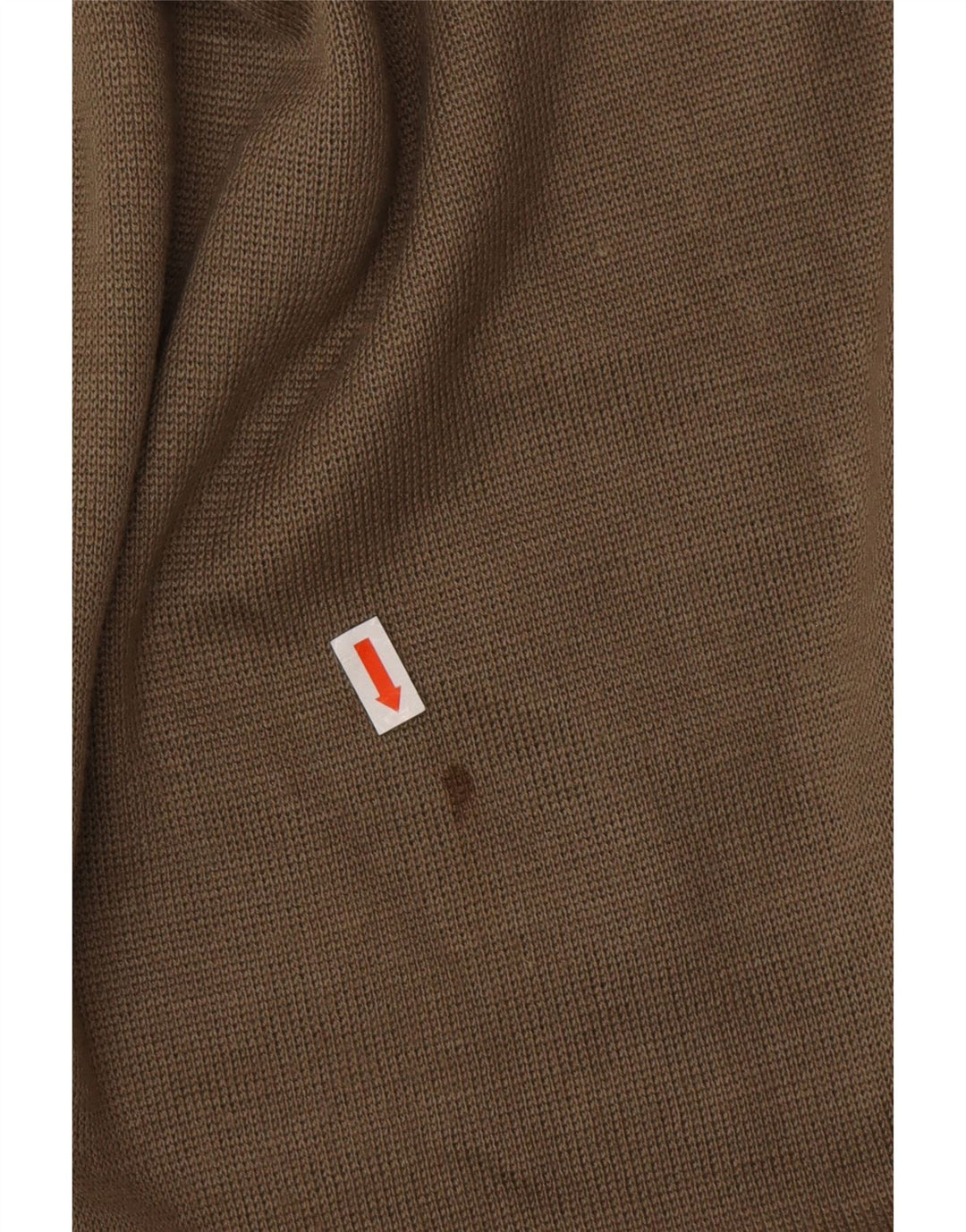 VINTAGE Mens Loose Fit Cardigan Pull Grand Vert Rayé Polyamide