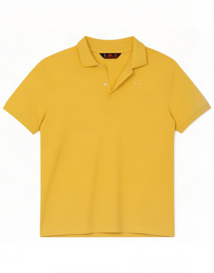 Polo Kappa Homme Coton Jaune Moyen