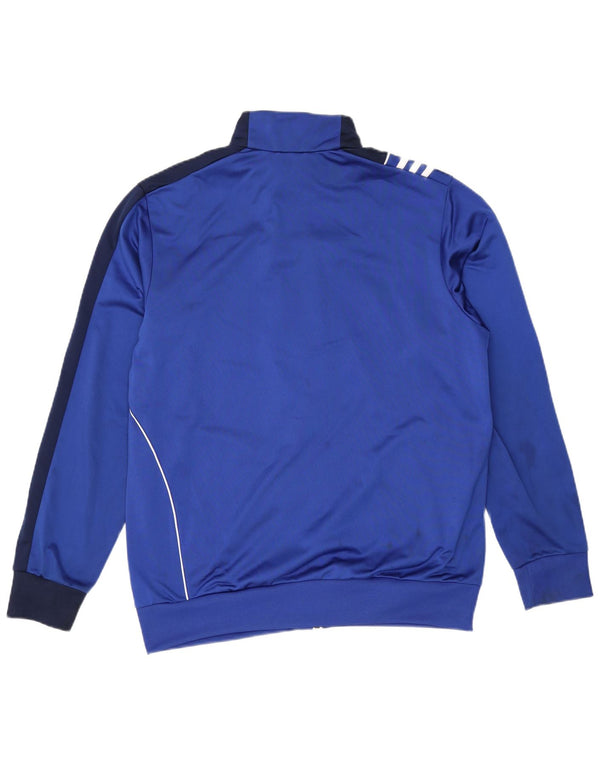 Adidas Veste de survêtement pour homme UK 42/44 Large Bleu Colorblock Polyester