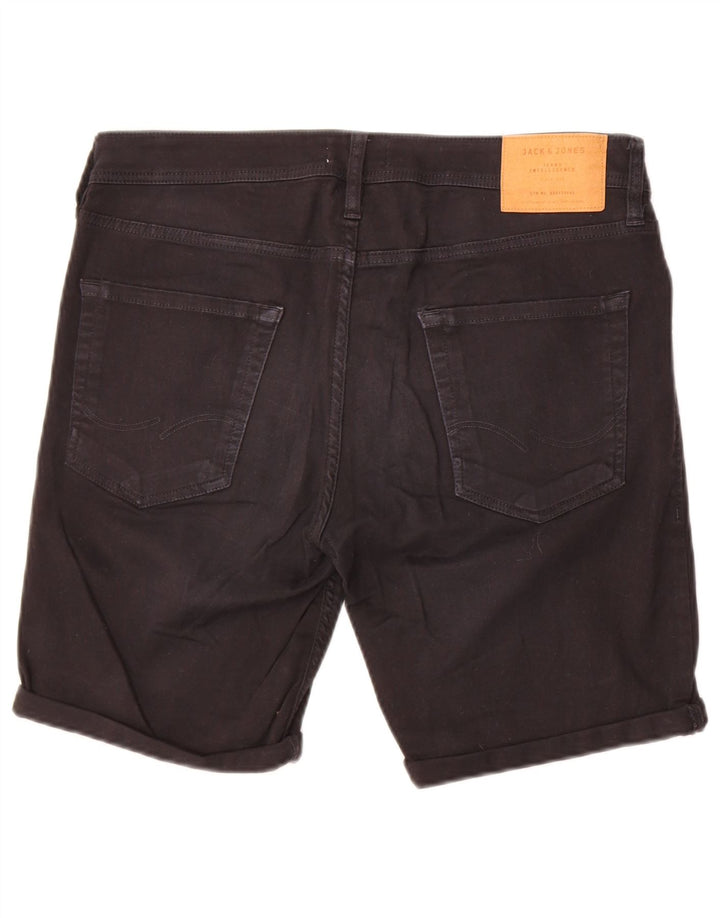 Jack & Jones Short en Jean Regular Fit Homme Moyen W32 Coton Noir
