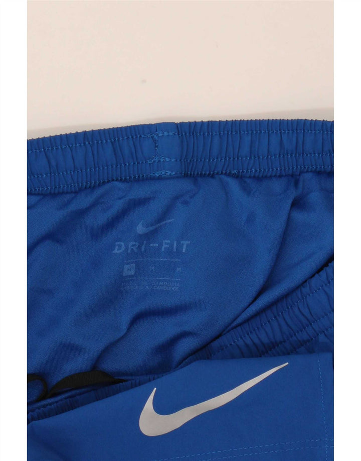 Nike Short de Sport Dri Fit Homme Bleu Moyen Colorblock