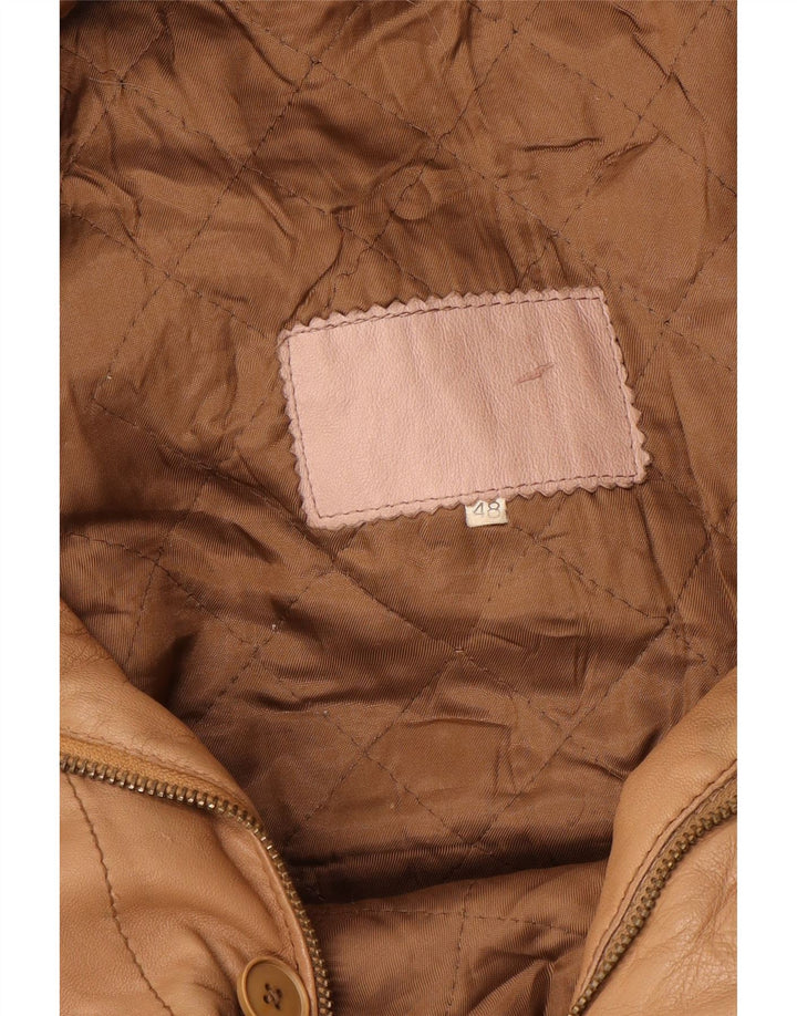 veste en cuir homme vintage IT 48 Marron moyen