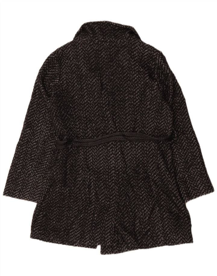 Marks & Spencer Manteau pour femme UK 44 Polyester à chevrons gris moyen