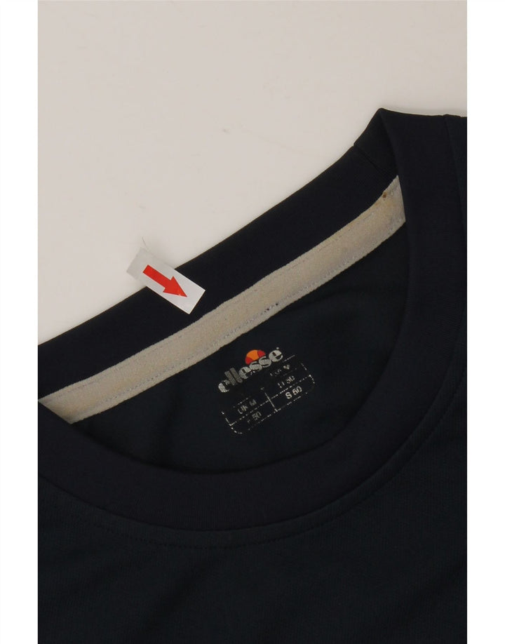 ELLESSE T-Shirt Graphique Homme Bleu Marine Moyen Polyester