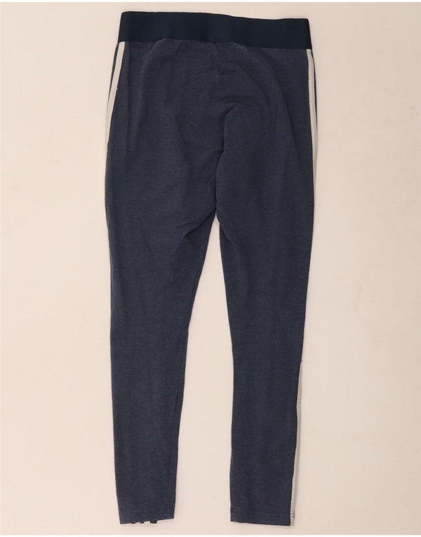 Adidas Leggings Femme UK 12/14 Coton Bleu Marine Moyen