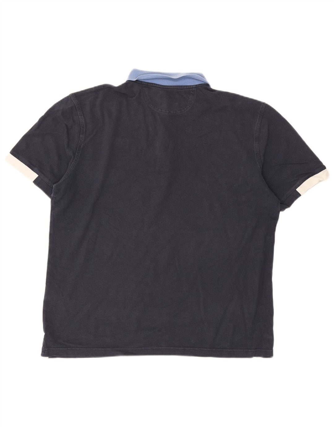 Hackett Polo Homme Large Bleu Marine Colourblock Coton