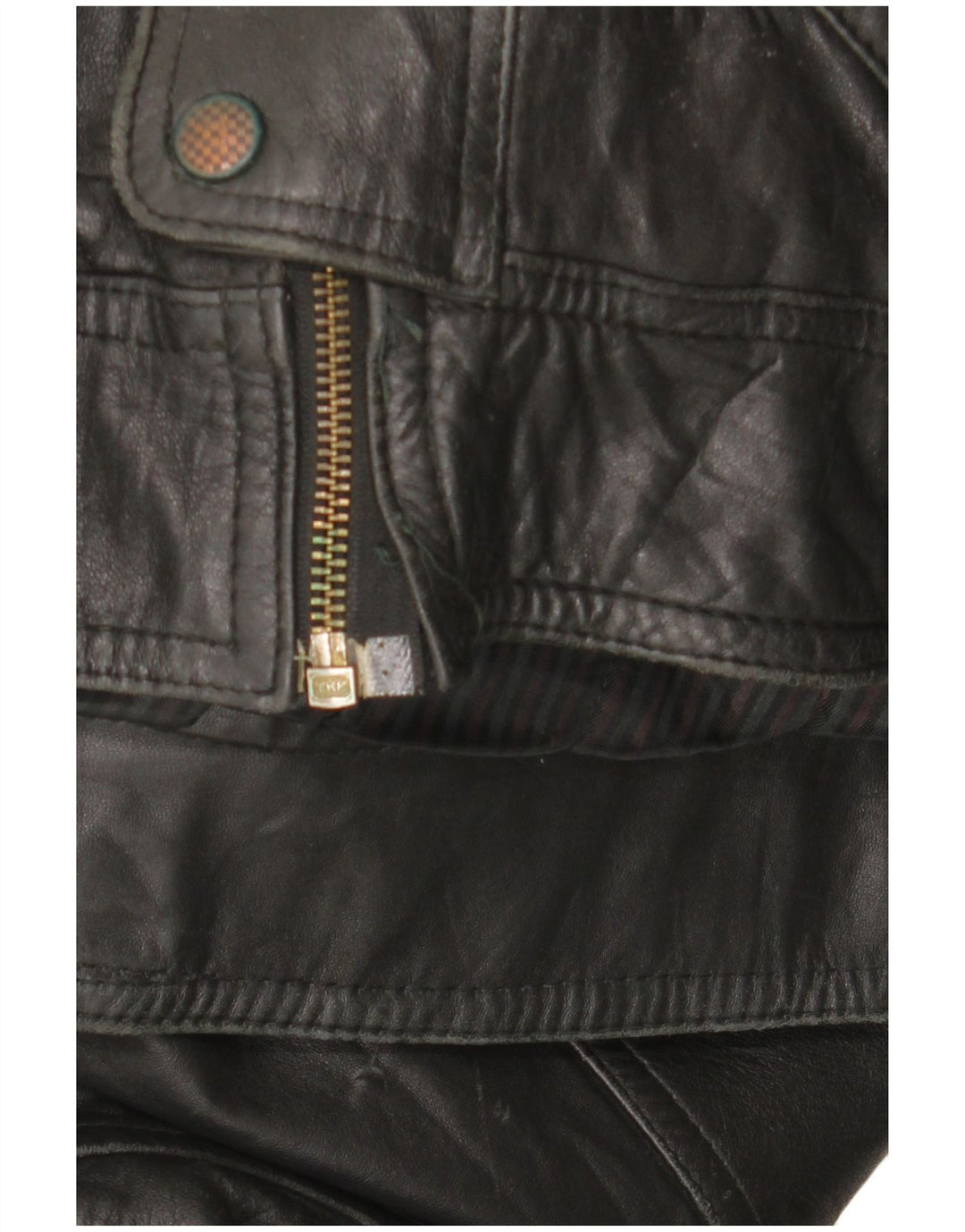 Veste en cuir homme vintage UK 42 XL Cuir noir