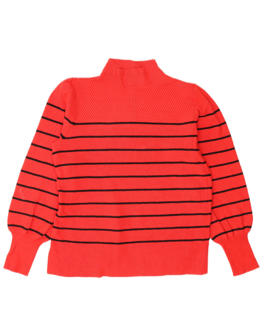 Marks & Spencer Pull col roulé pour femme UK 14 Rayé rouge moyen