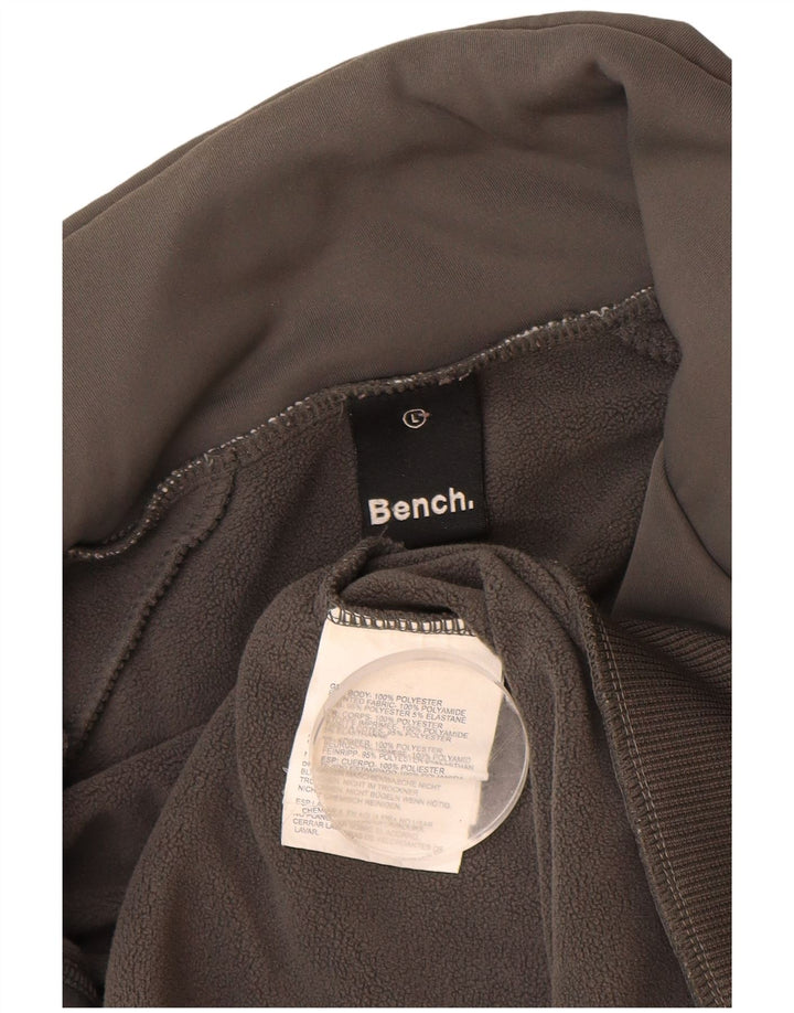 BENCH Veste de Survêtement Graphique pour Homme Grand Gris Colorblock Polyester