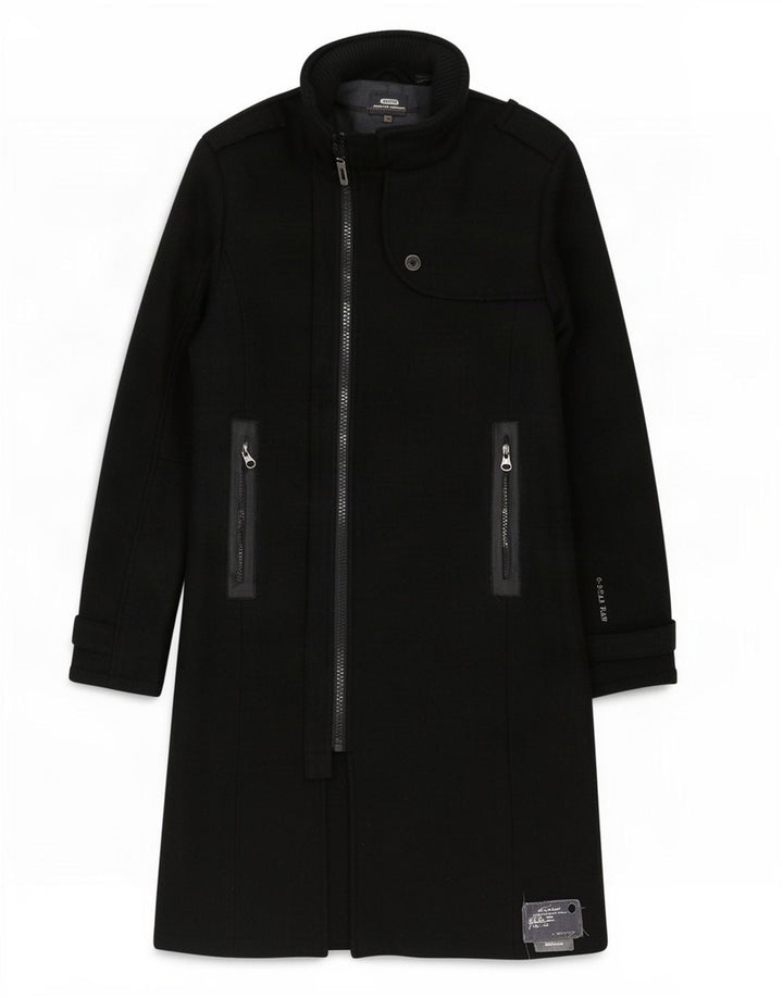 G-Star Manteau Femme UK 14 Laine Noir Moyen