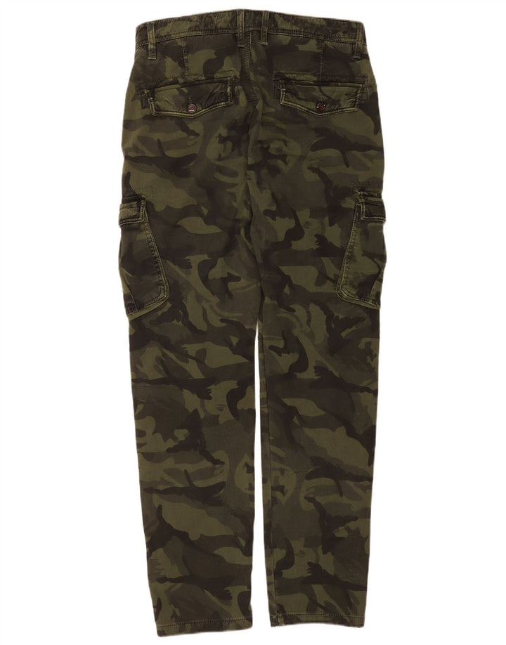 Forex Pantalon Cargo Slim Homme W32 L32 Kaki Camouflage