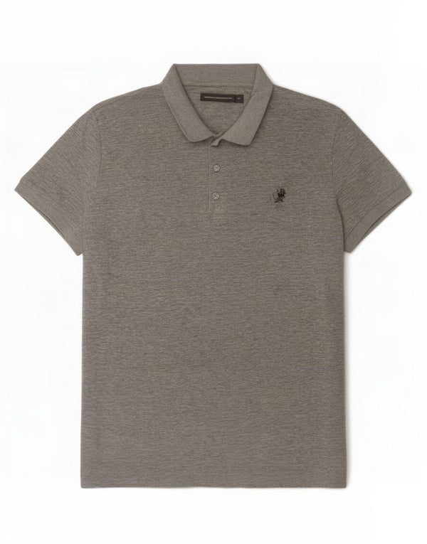 French Connection Polo Homme XL Gris Coton