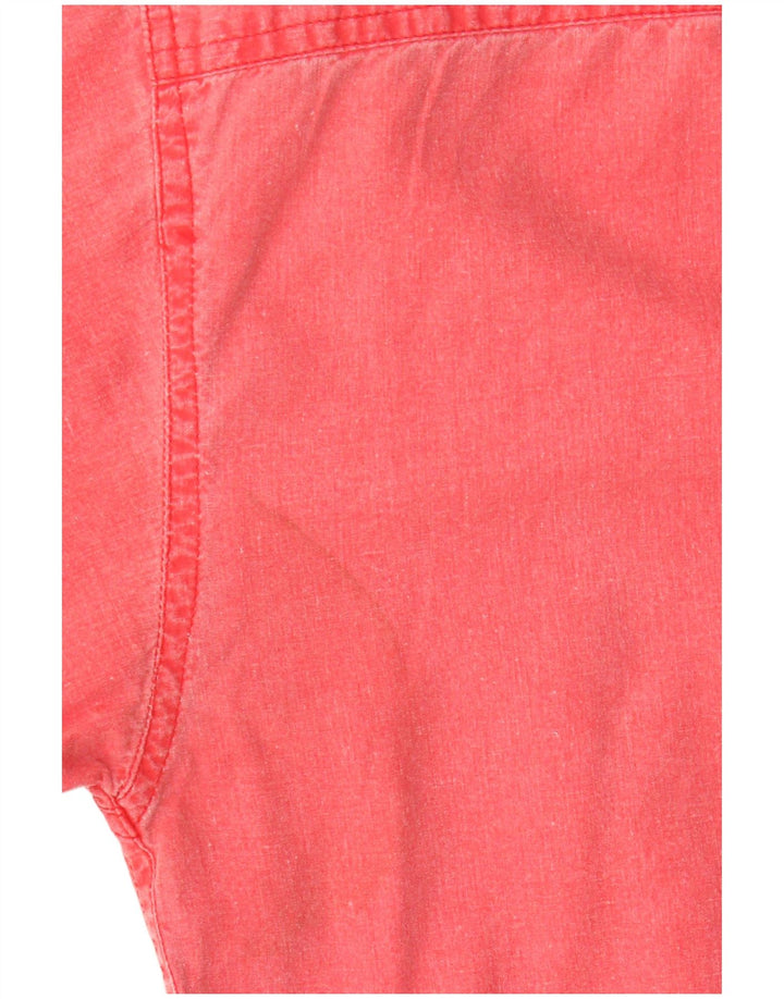 vintage Mens Relaxed Fit Chemise Grand Coton Rose