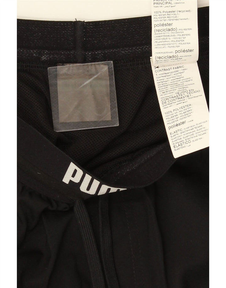 Puma Short de sport graphique pour femme UK 14 Noir Moyen Polyester