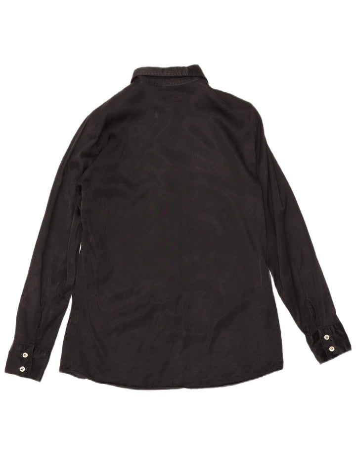 REPLAY Chemise Femme UK 44 Medium Noir Viscose