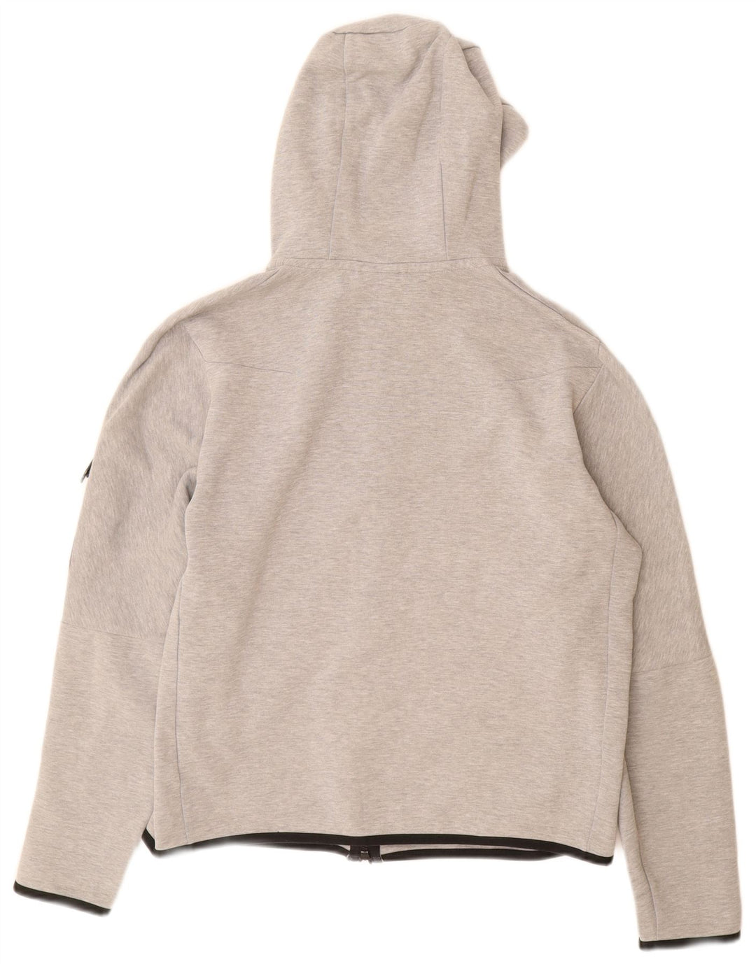 NIKE Pull à capuche zippé pour homme en coton gris moyen