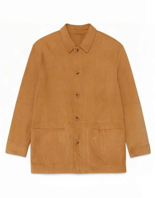 veste en daim homme vintage UK 40 Grand Beige