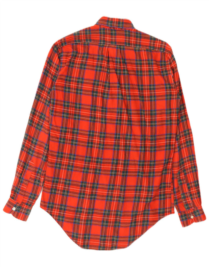 Alberto Aspesi Chemise En Flanelle XS Rouge À Carreaux Coton