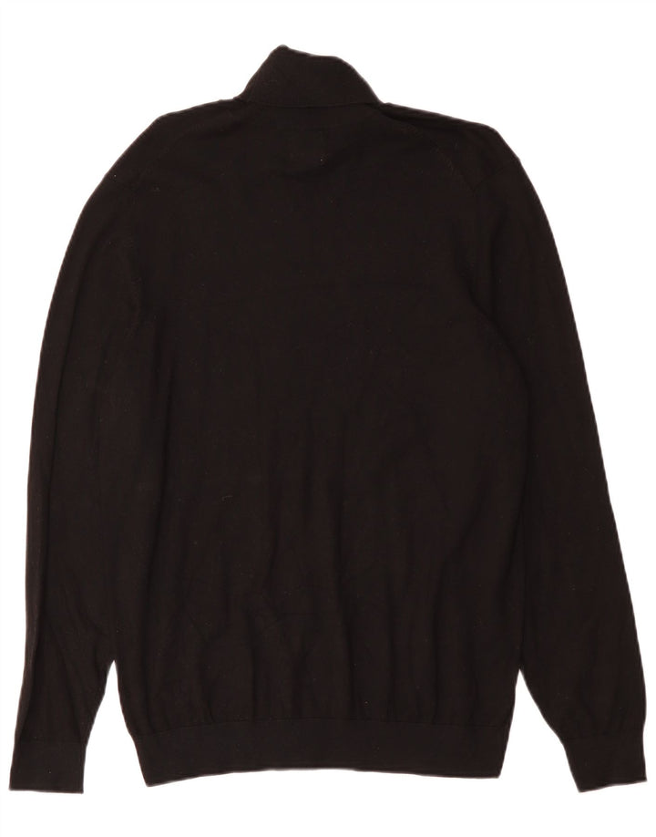 ZARA Homme Pull Col Roulé Pull Large Noir Viscose