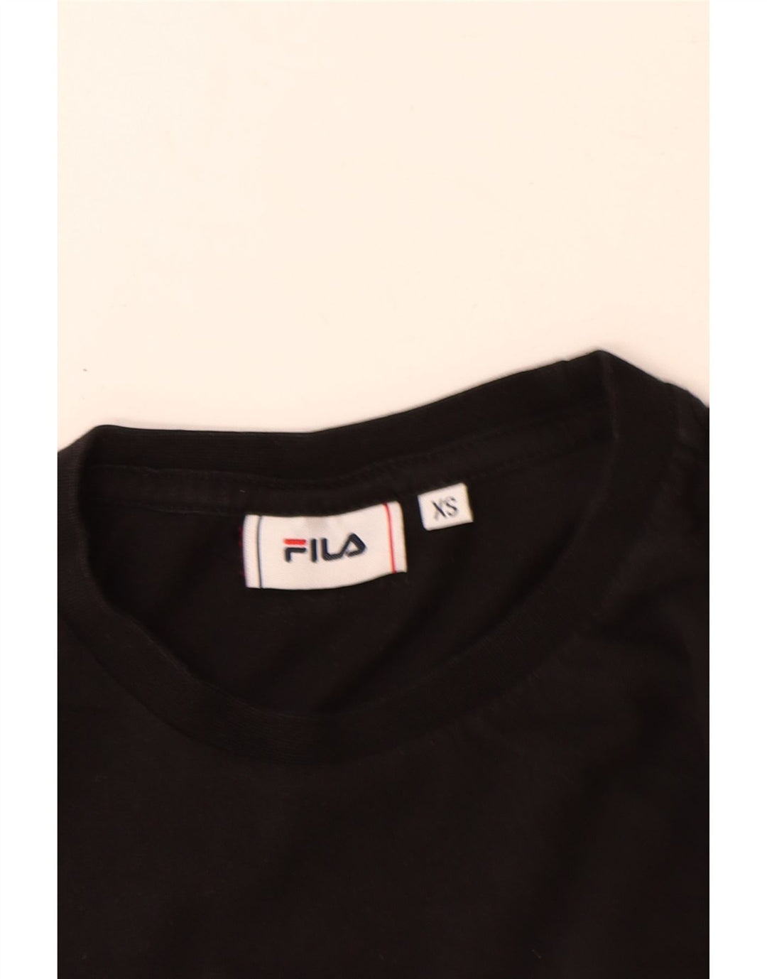 Fila Haut Graphique à Manches Longues XS Homme Noir Coton