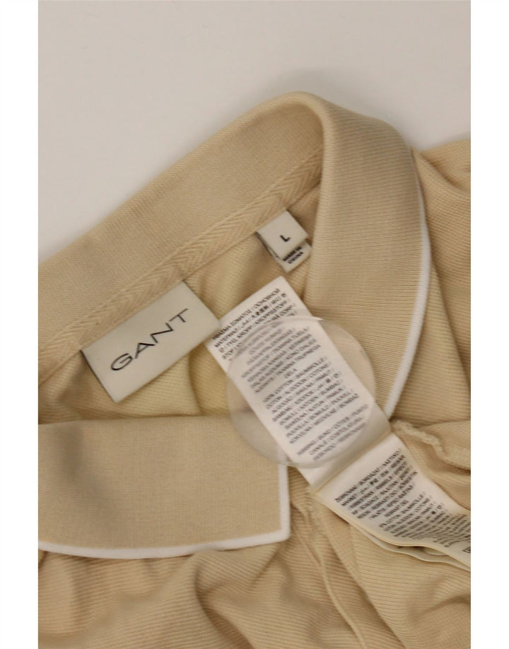GANT Polo Homme Large Beige Coton