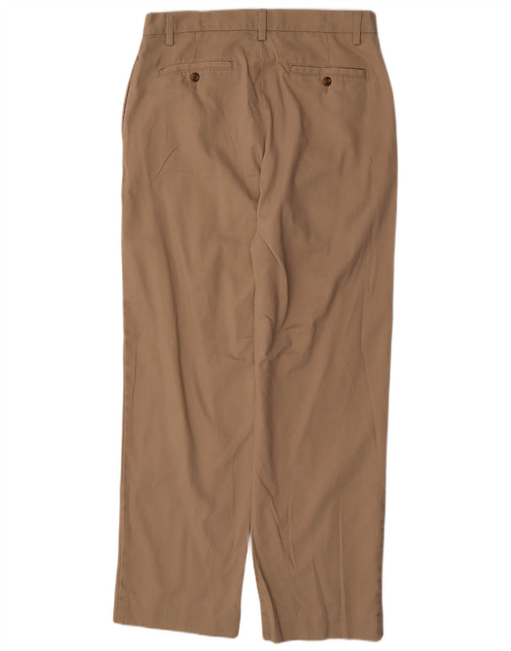 IZOD Pantalon Chino Droit Homme W35 L34 Beige Coton