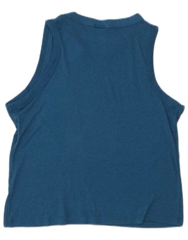 Champion Débardeur Graphique Femme UK 12 Bleu Moyen Polyester
