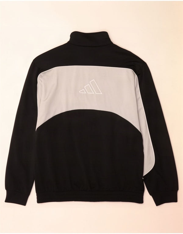 Adidas Mens Graphic Tracksuit Top Jacket UK 44/46 Large Black Colourblock