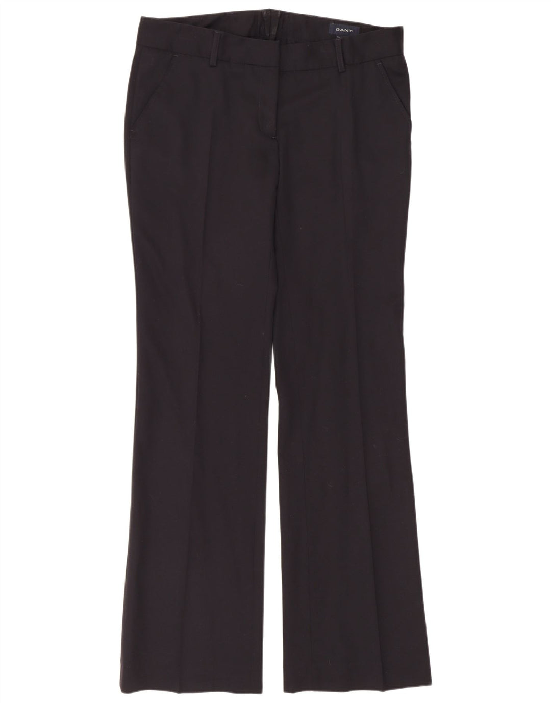 Gant Pantalon de costume bootcut pour femme UK 12 Medium W34 L33 Laine noire