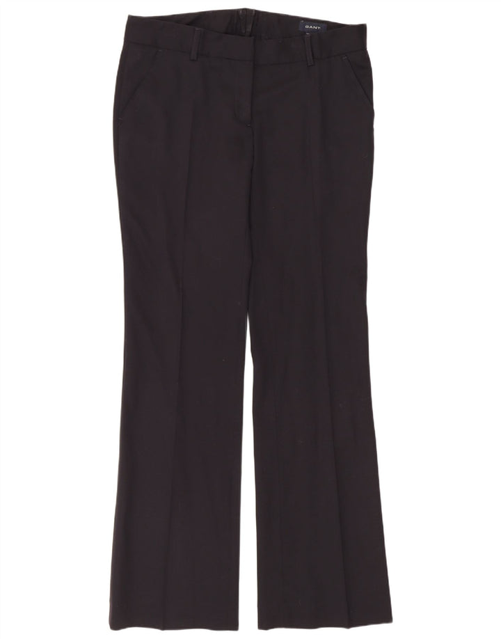 Gant Pantalon de costume bootcut pour femme UK 12 Medium W34 L33 Laine noire
