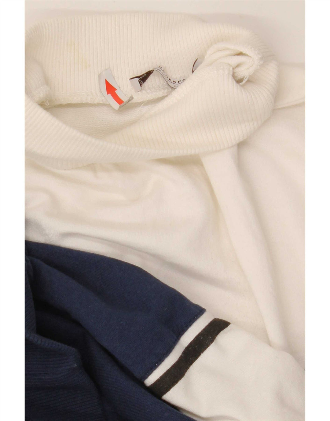 Zara Homme Trafaluc Graphic Sweatshirt Jumper Medium Blanc Colorblock