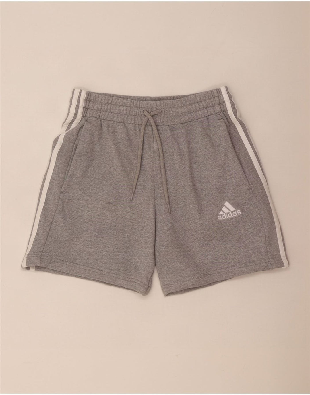 Adidas Short de sport pour homme Petit coton moucheté gris